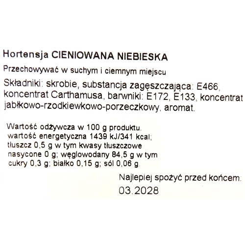 Kwiaty waflowe ozdoby na tort kwiat hortensja niebieska dekoracje komunijne wesele urodziny 5 sztuk